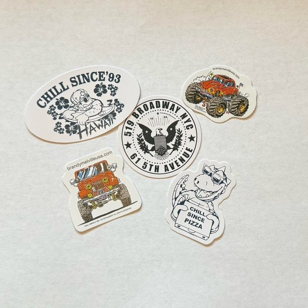 bundle of 5 brandy melville stickers